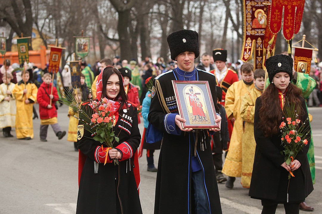 Именно так Вербное воскресенье праздновали в допетровское время Фото: Александр ГЛУЗ