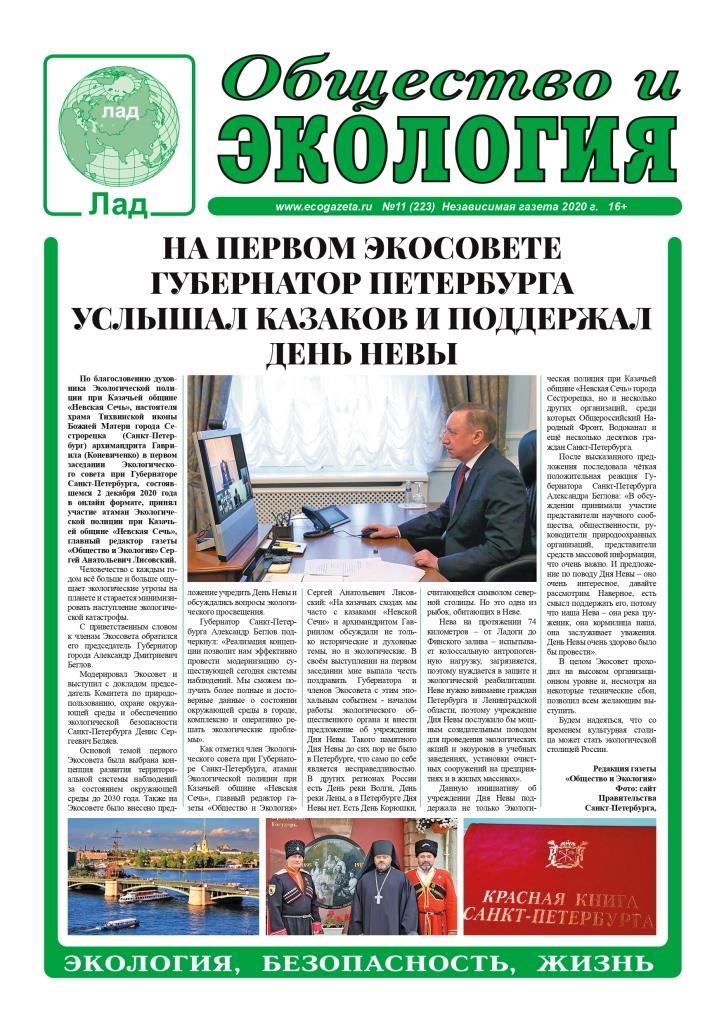 25 12 2020 № 11 (223) Ecogazeta SPb Kazaki 1