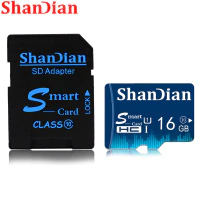 SHANDIAN умная SD-карта 8 ГБ 16 ГБ, TF-карта класса 6, высокоскоростная мини-карта памяти 32 Гб, умная sd-карта с реальной емкостью, бесплатная доставка