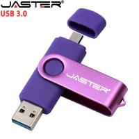Металлический USB-флеш-накопитель JASTER, usb 3,0 OTG, 16 ГБ, 32 ГБ, 64 ГБ, 128 ГБ