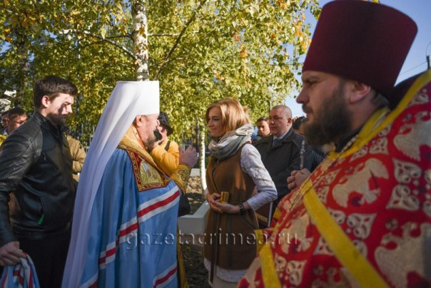 Освящение часовни в честь Царской Семьи и бюста Императора Николая